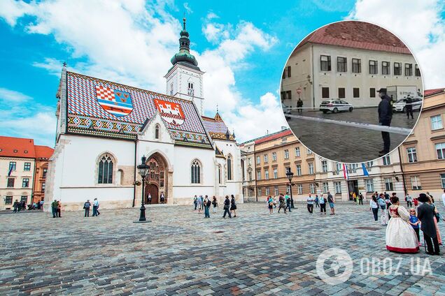 На площади святого Марка в Загребе открыли стрельбу