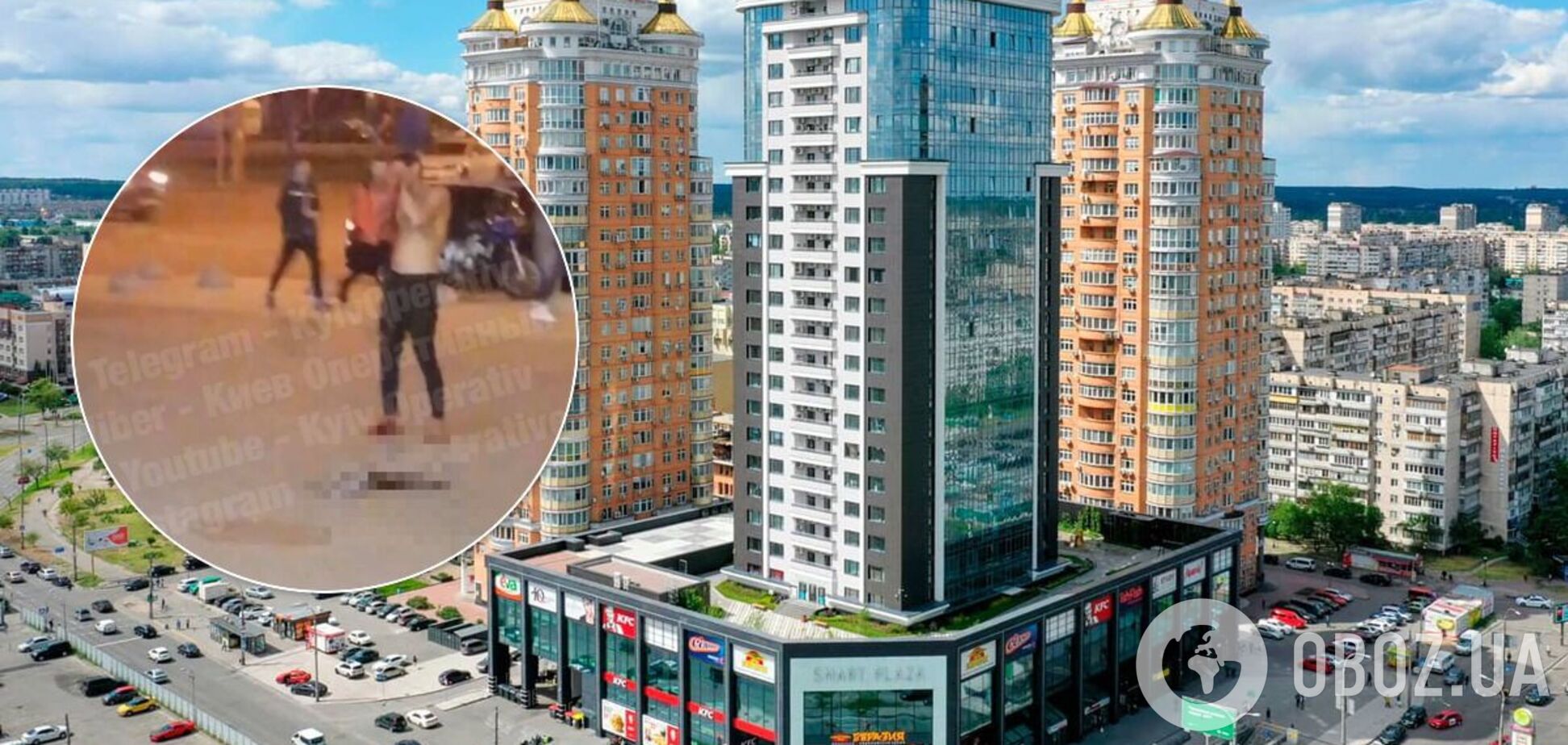 Чоловік спробував виколоти собі око біля Smart Plaza