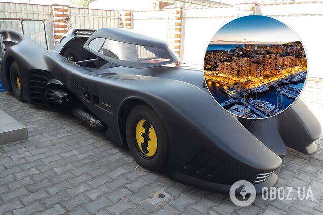 Настоящий бэтмобиль из Украины стал звездой в Монако