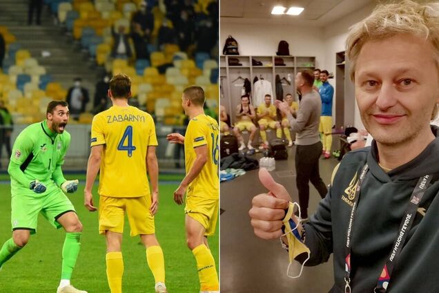 З'явилися фото з роздягальні збірної України після перемоги над Іспанією