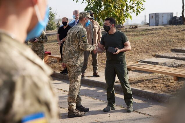 Зеленський поспілкувався з військовими в зоні проведення ООС