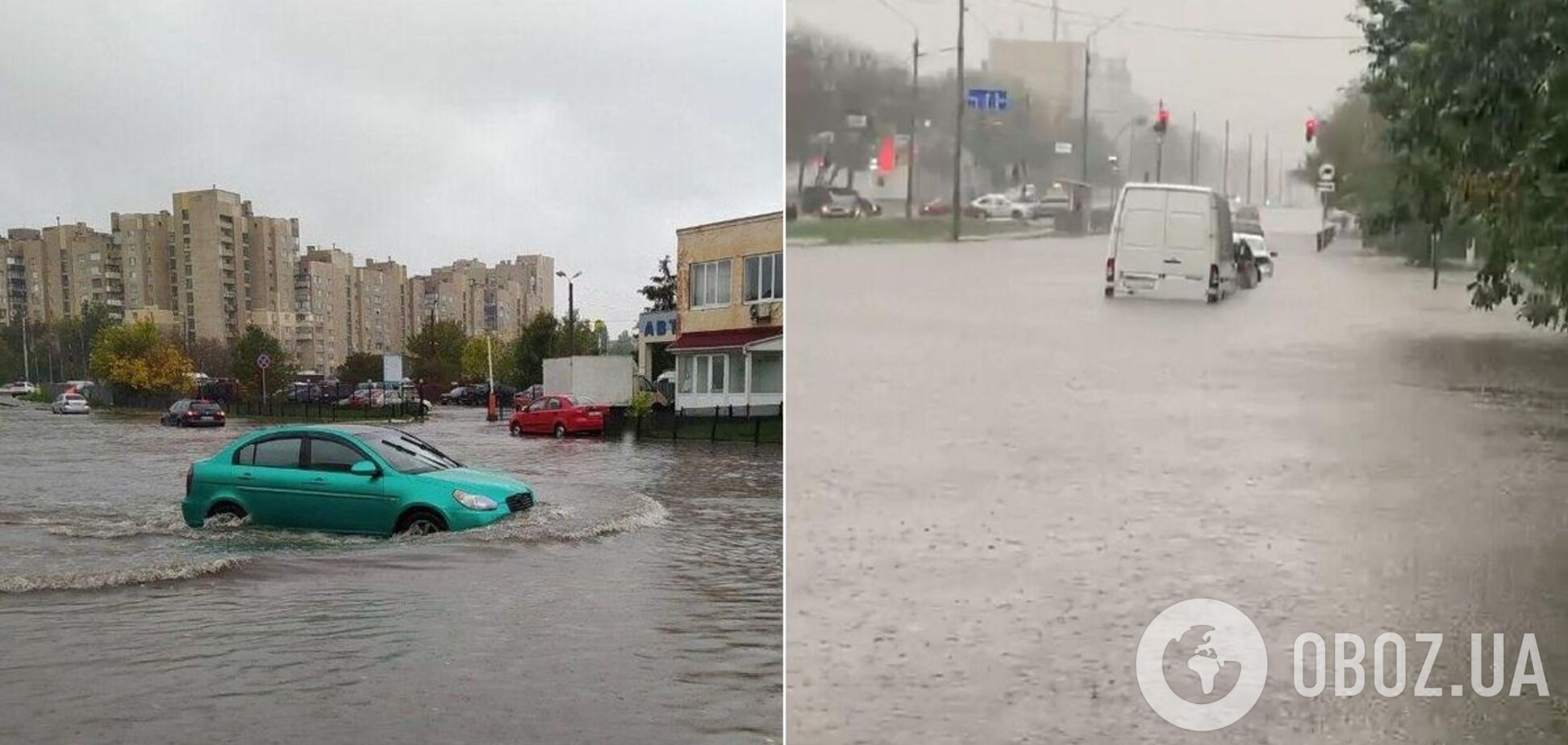 Киев затопило после сильного ливня