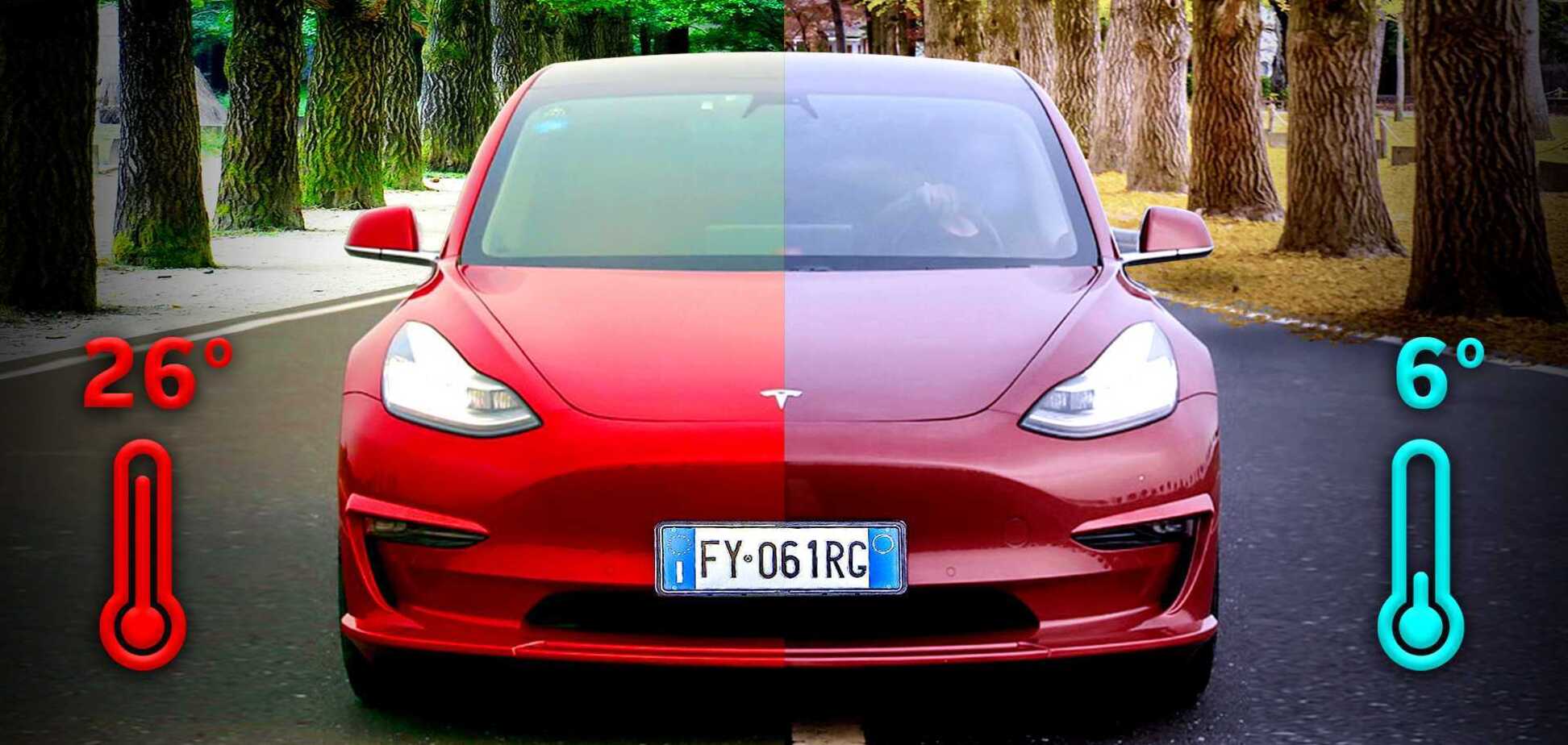 Журналісти встановили різницю в запасі ходу Tesla взимку та влітку