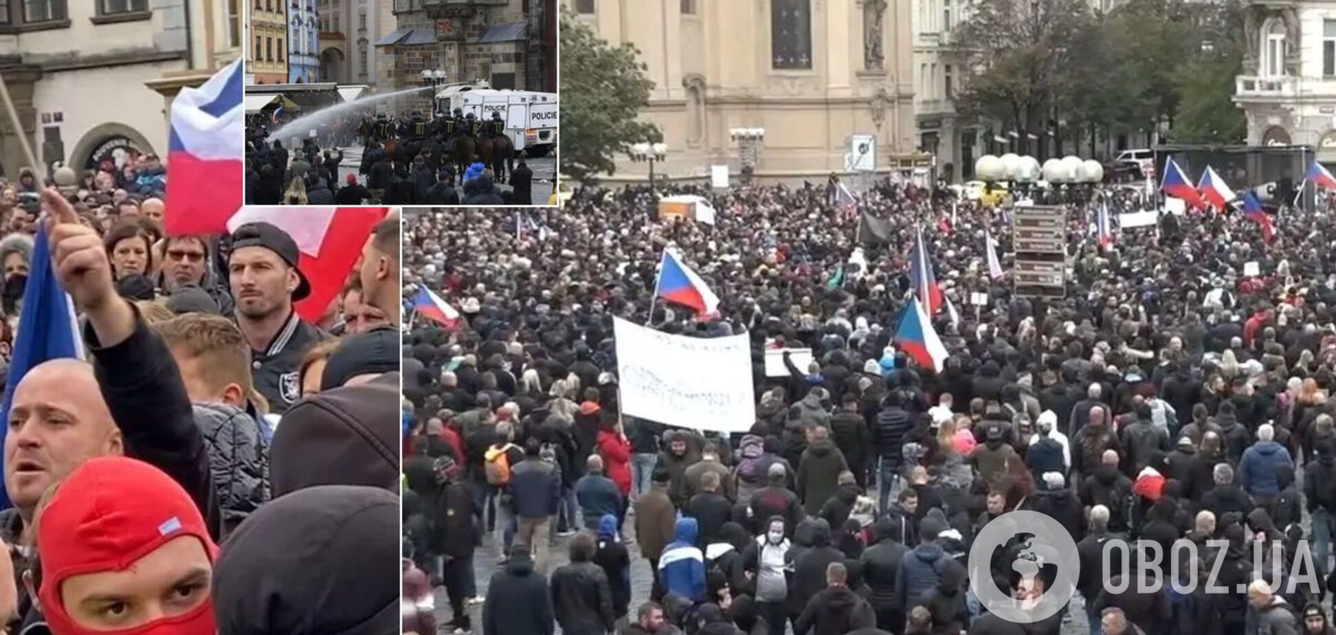 Протесты против карантина в Чехии