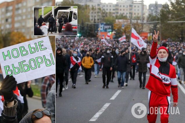 Беларусь вышла на 'Партизанский марш': силовики стреляли резиновыми пулями, сотни задержанных