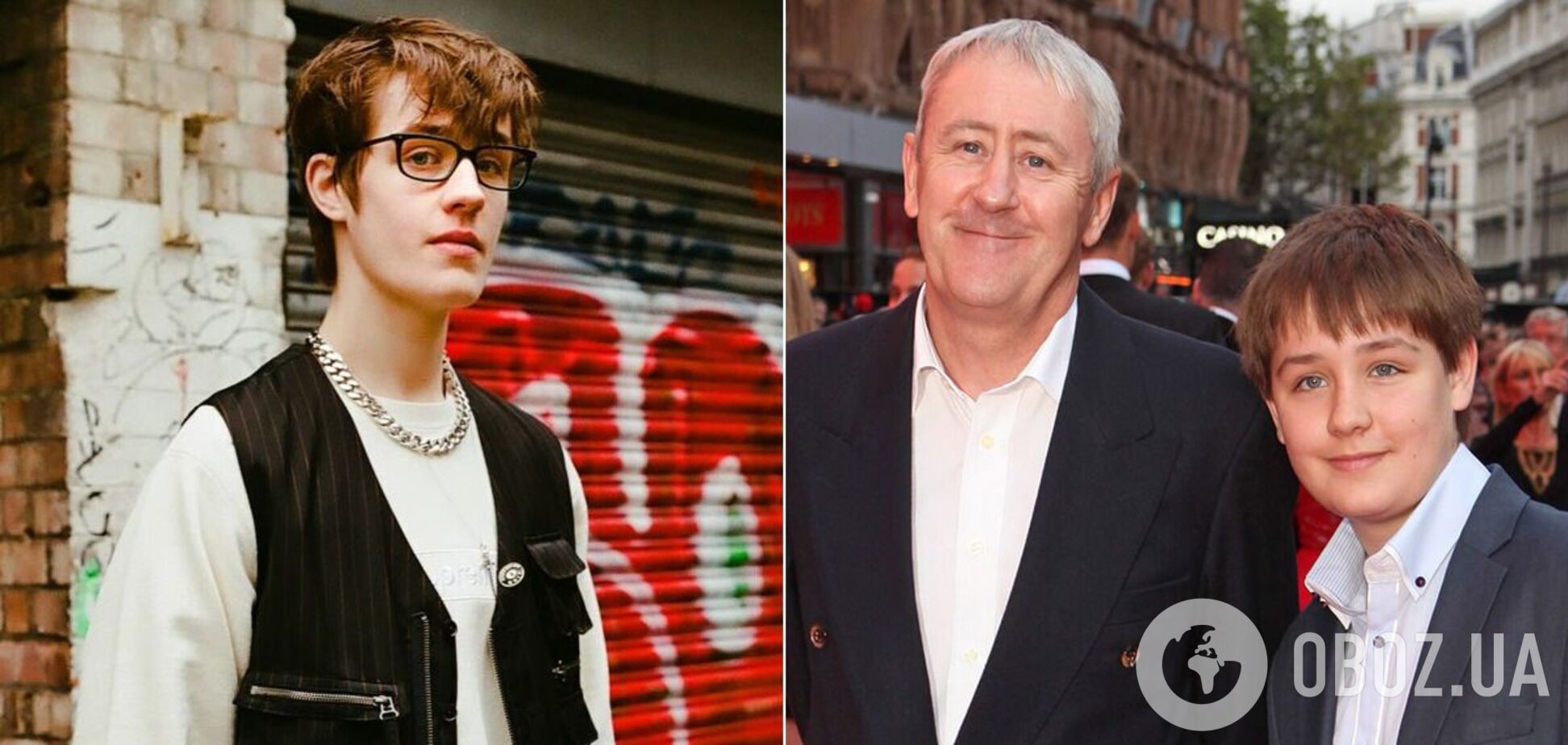 Николас Линдхерст с сыном Арчи