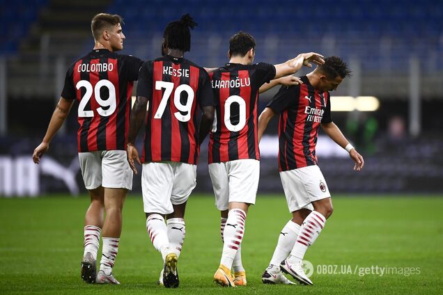 'Мілан' святкує гол