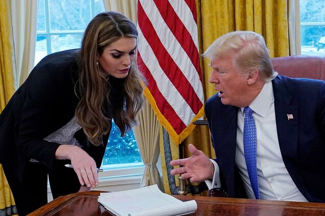 Хоуп Хикс и Дональд Трамп