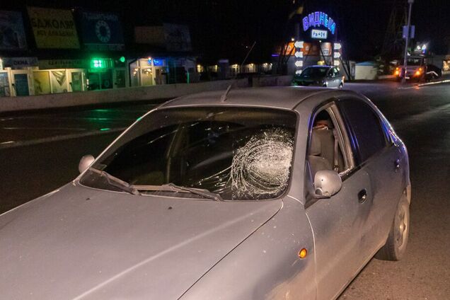 У Дніпрі в результаті нічної ДТП постраждав пішохід. Фото