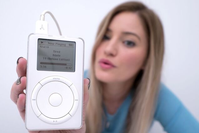 Объем диска первого iPod составлял пять гигабайтов