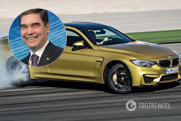 Президент Туркменистана показал мастер-класс по дрифту на BMW M4