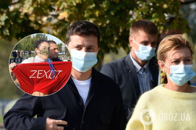 Активистка Femen обнажилась перед Зеленским