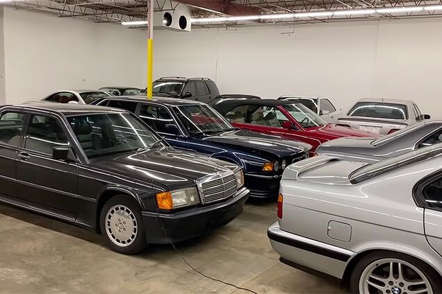 Блогер нашел гараж мечты с четырьмя десятками культовых Mercedes и BMW
