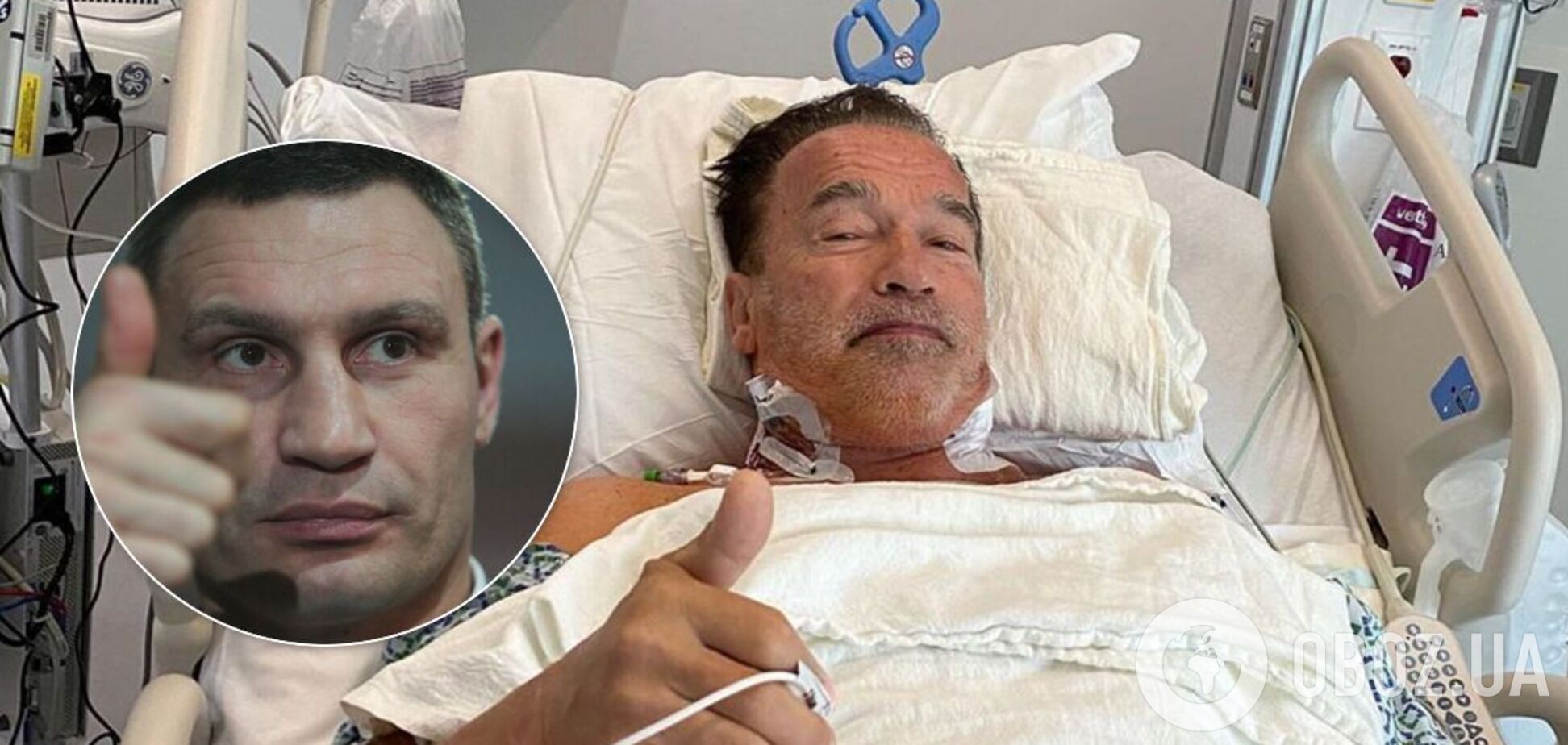 Шварценеггер поздравил Кличко с лидерством на выборах мэра Киева. Фото