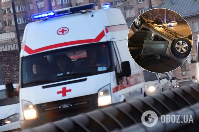 В Кривом Роге пьяный священник протаранил авто с ребенком. Фото