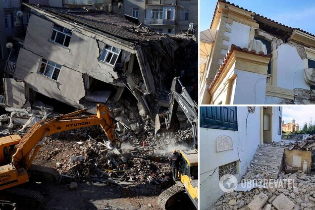 Землетрясение в Турции: в Измире рухнули дома, под завалами могут быть люди  - видео - 30.10.20