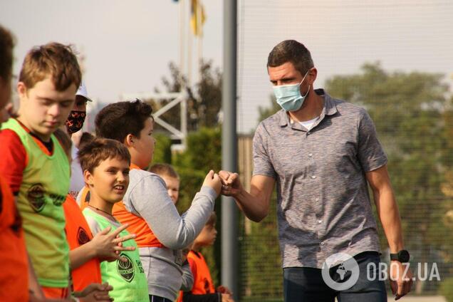 Сергей Кривцов провел тренировку для детей