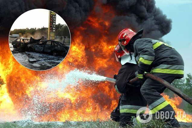 На Дніпропетровщині водій авто згорів заживо після ДТП. Фото