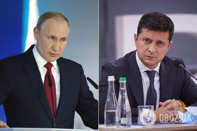 Владимир Путин и Владимир Зеленский