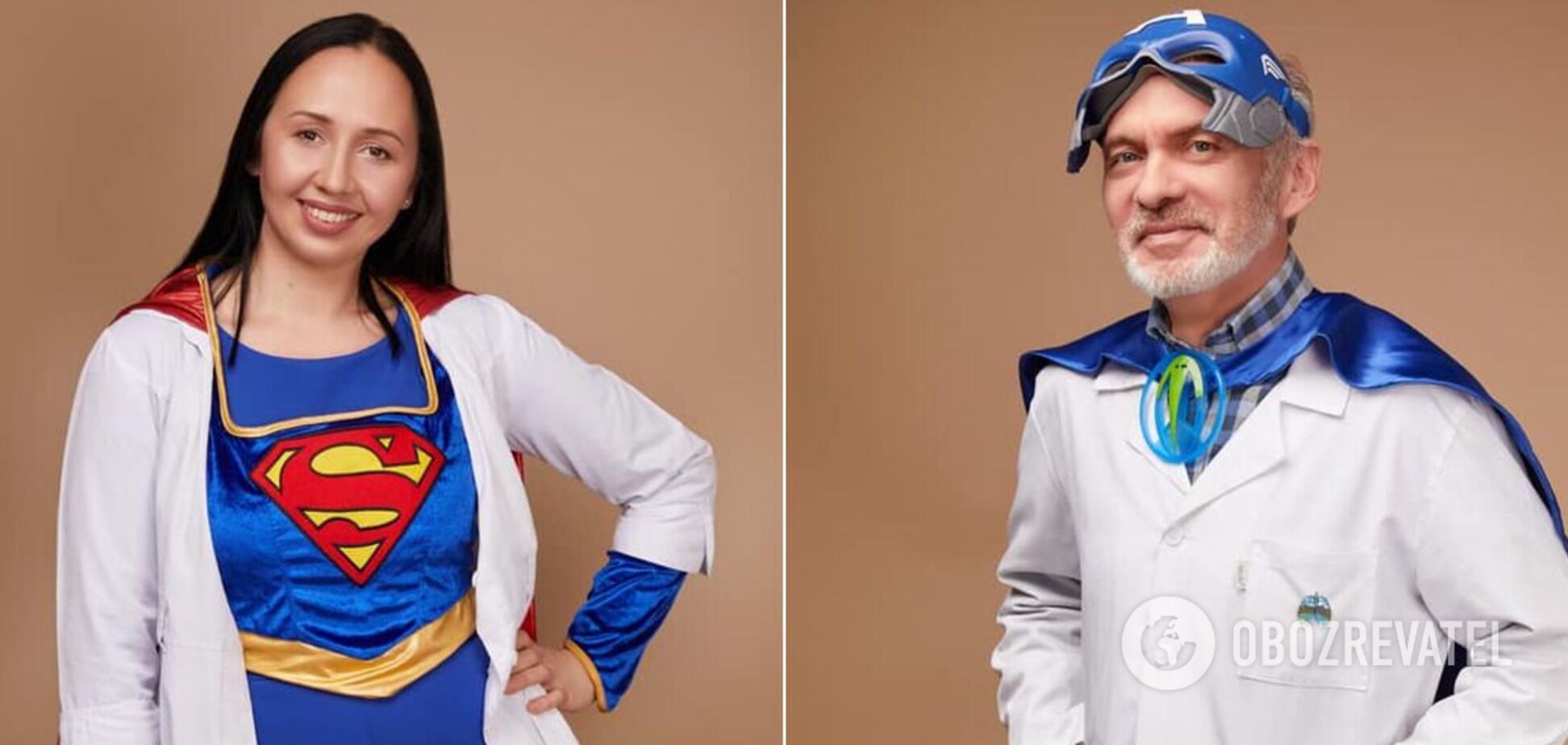 Украинских медиков показали в сети супергероями