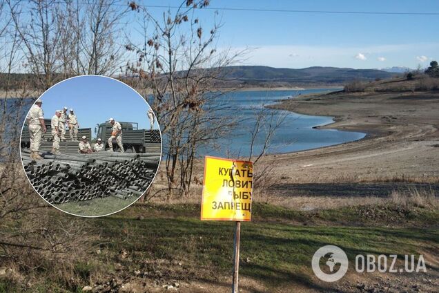 Оккупанты строят водопровод в Симферополь