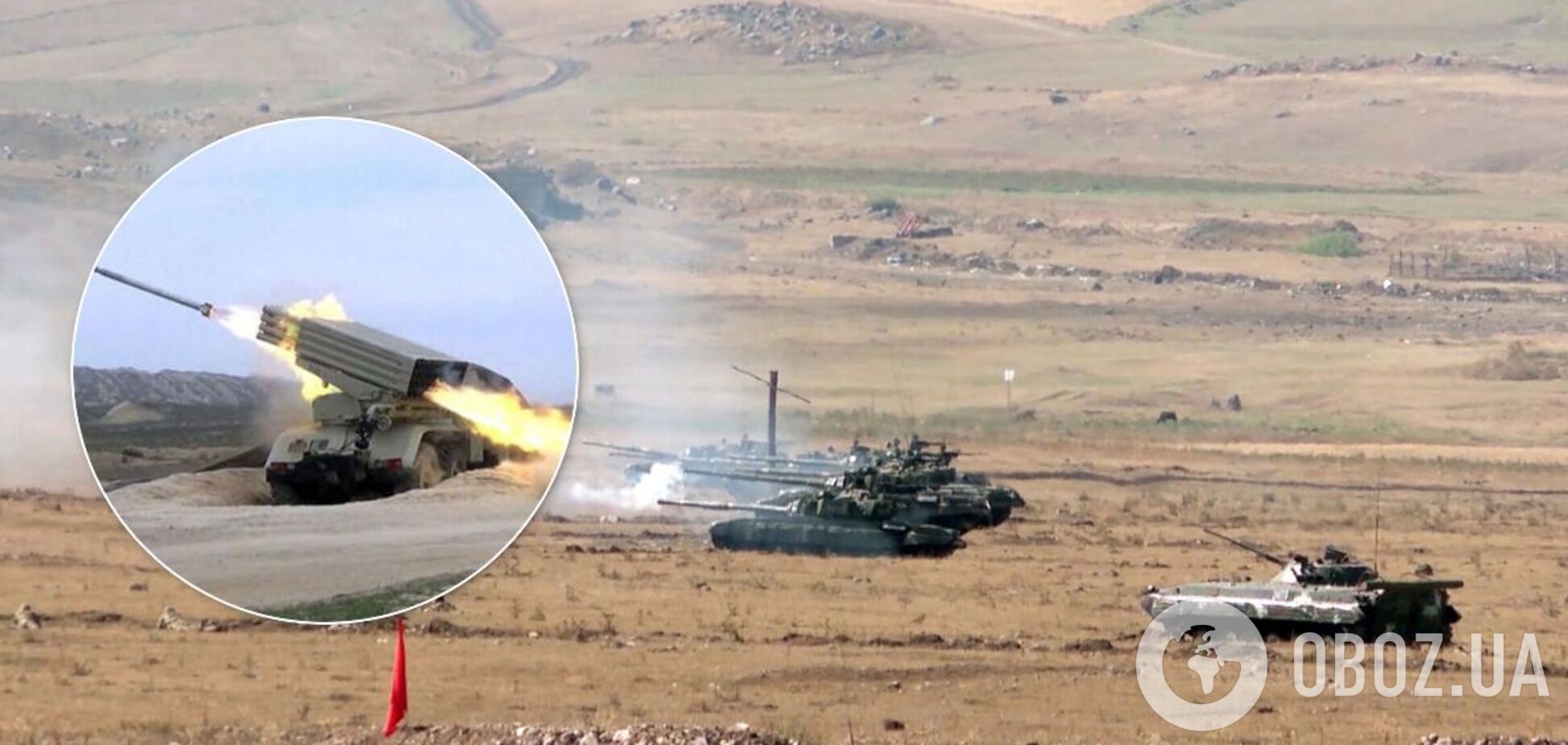 Азербайджан артвогнем знищив військову колону Вірменії. Відео удару