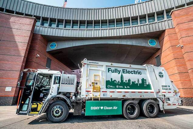 Электрический грузовик Mack будет убирать мусор в Нью-Йорке