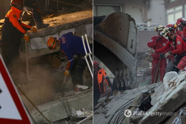 Рятувальники розбирають завали після землетрусу в Туреччині