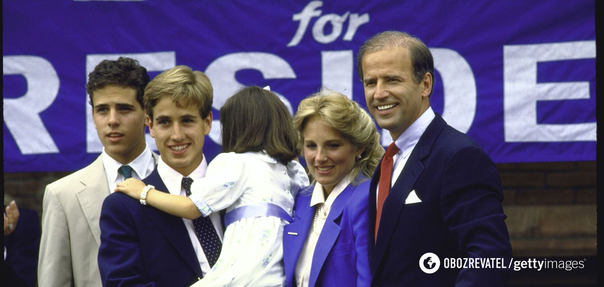 Джо Байден с семьей