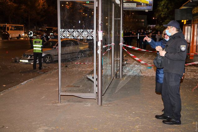 ДТП в Одессе на остановке