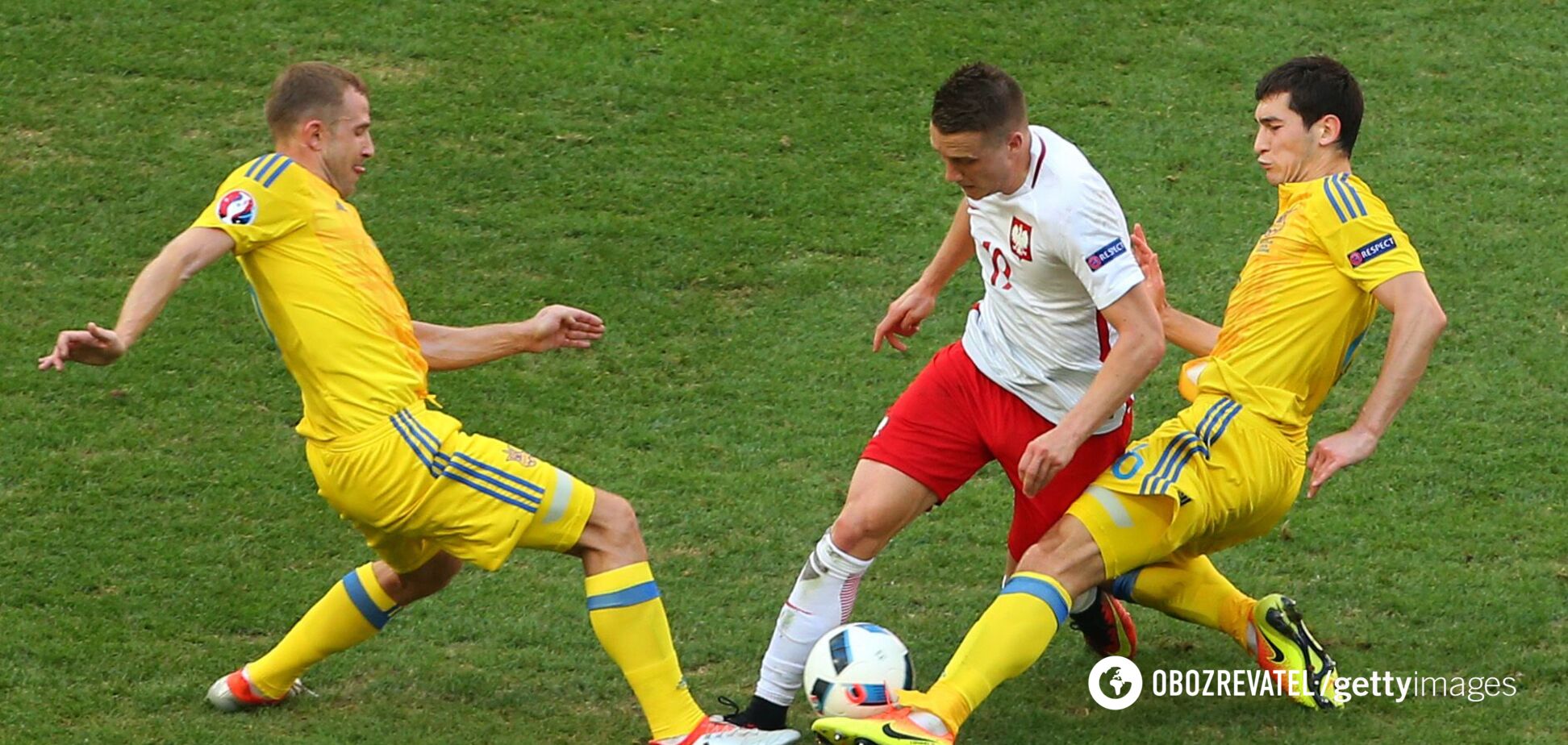 Украина против Польши на Евро-2016