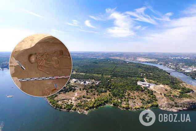 На Хортиці знайдено вціліле поховання скіфського воїна