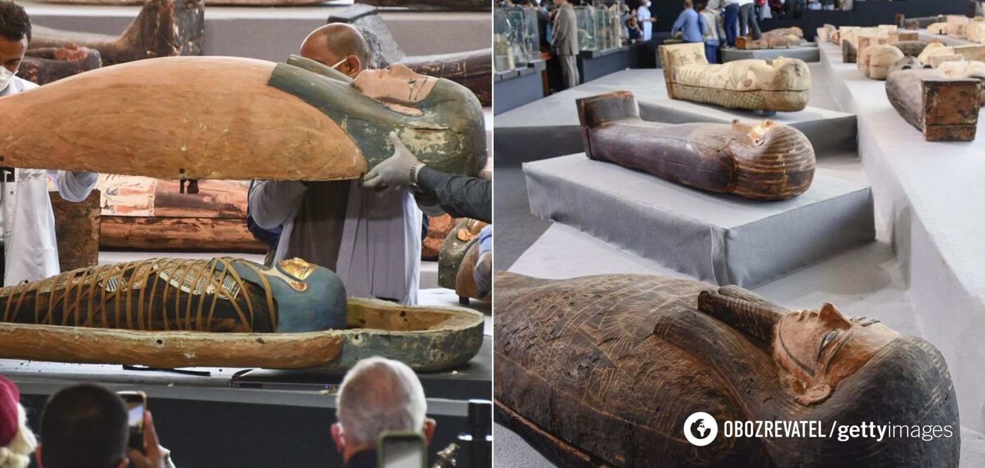 Один із саркофагів розкрили