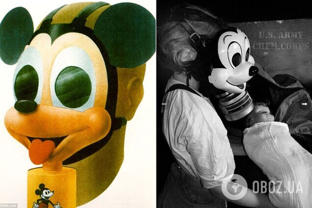 Противогаз в виде Микки Мауса создал Уолт Дисней