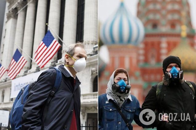 Пандемия в США и РФ