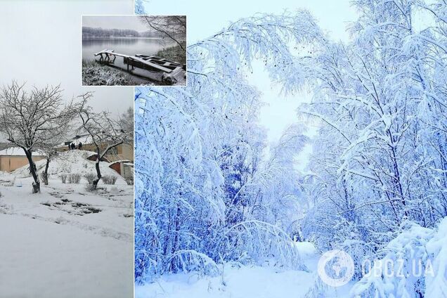 На Сумщине заснежило