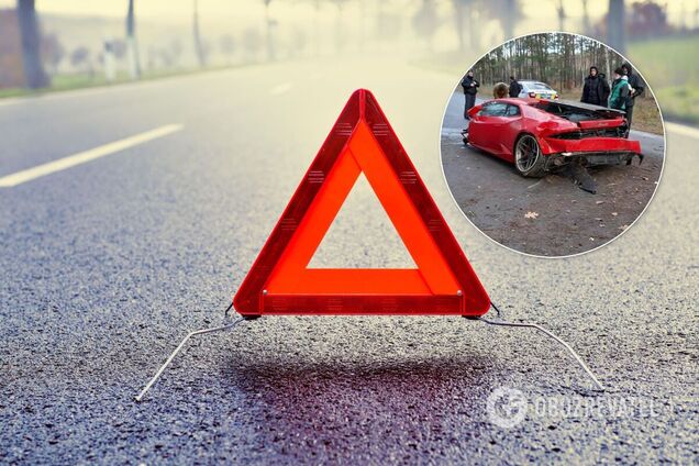 Под Киевом на скорости 200 км/ч разбили суперкар Lamborghini Huracan
