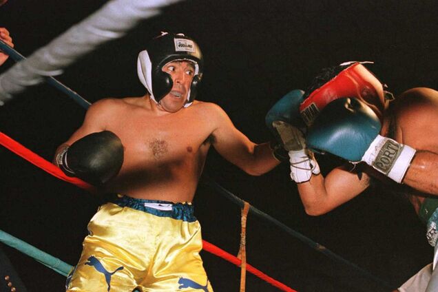 Диего Марадона на ринге