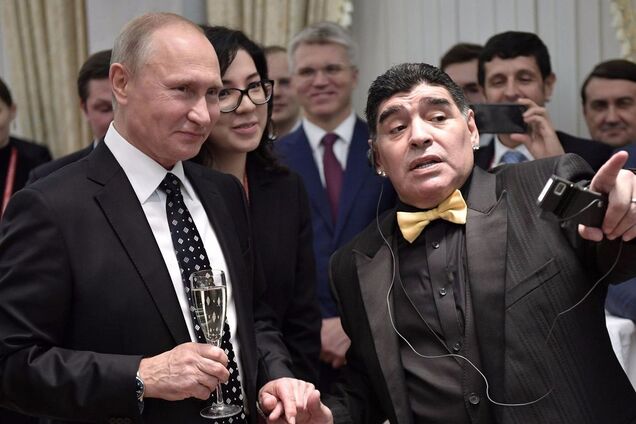 Владимир Путин и Диего Марадона