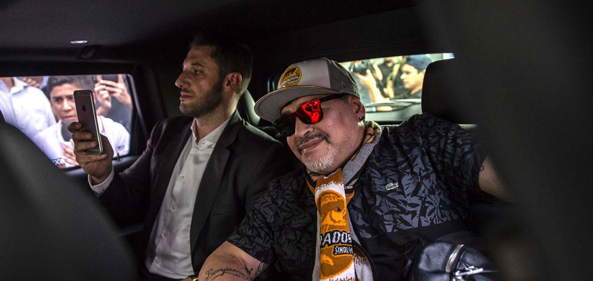 Матиас Морла и Диего Марадона