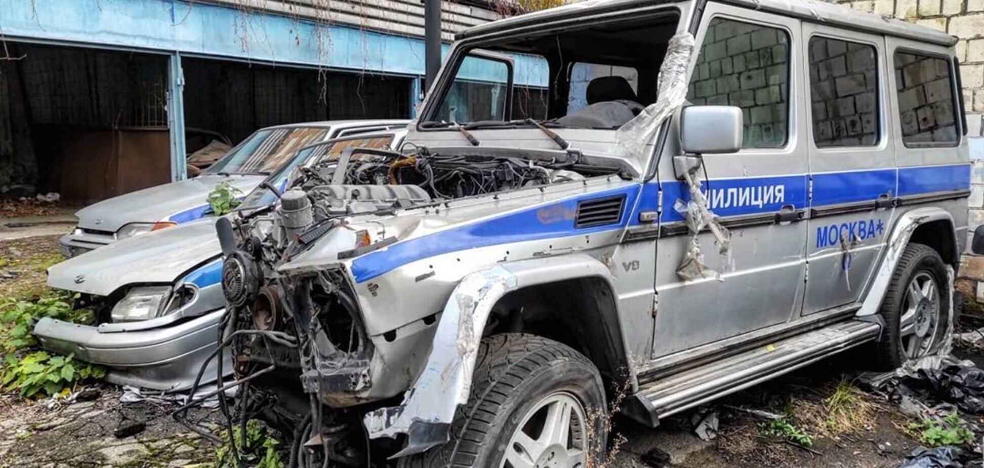 На звалищі знайшли кинутий поліцейський Mercedes G-Class
