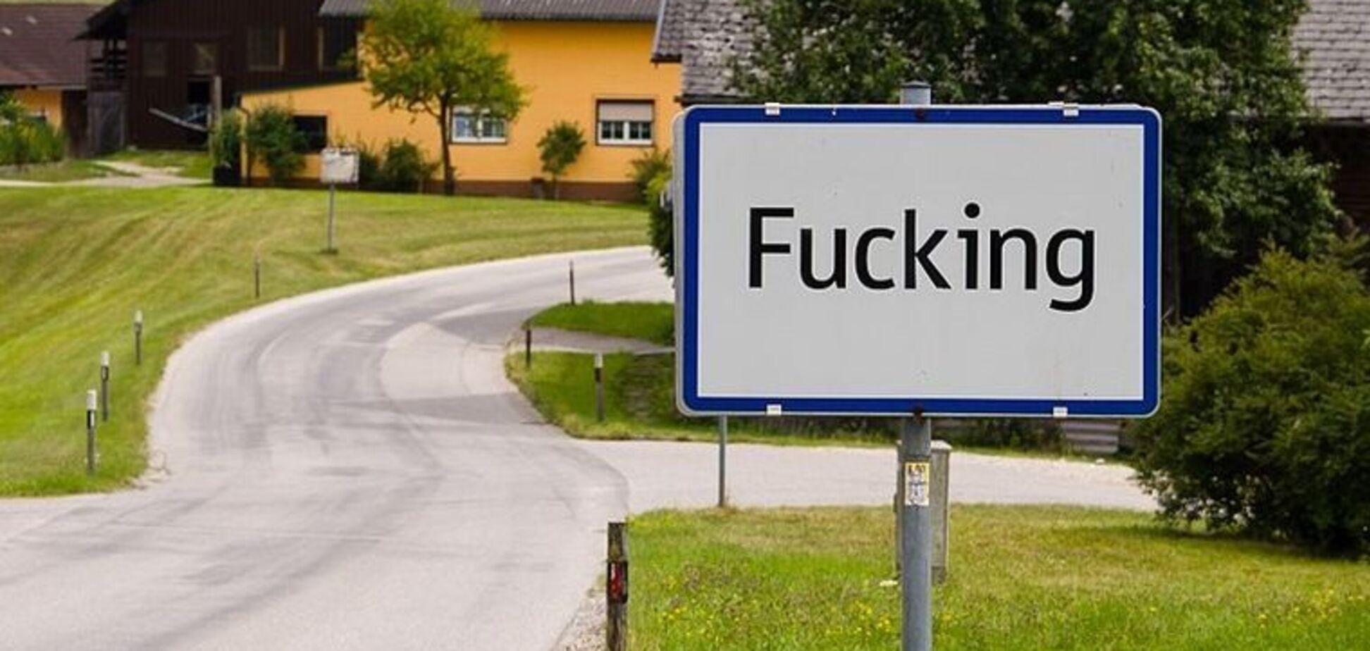 Село Fucking в Австрии сменит название из шуток и кражи вывесок