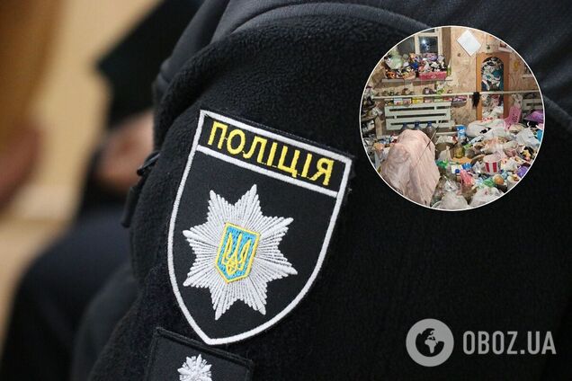 В Днепре дети жили в доме с горой хлама