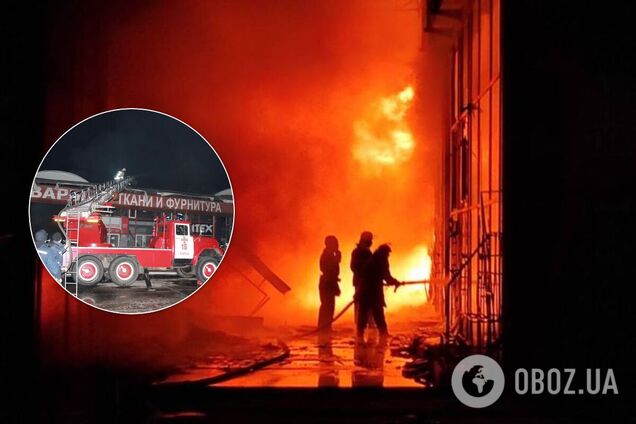 Больше 20 павильонов сгорели полностью