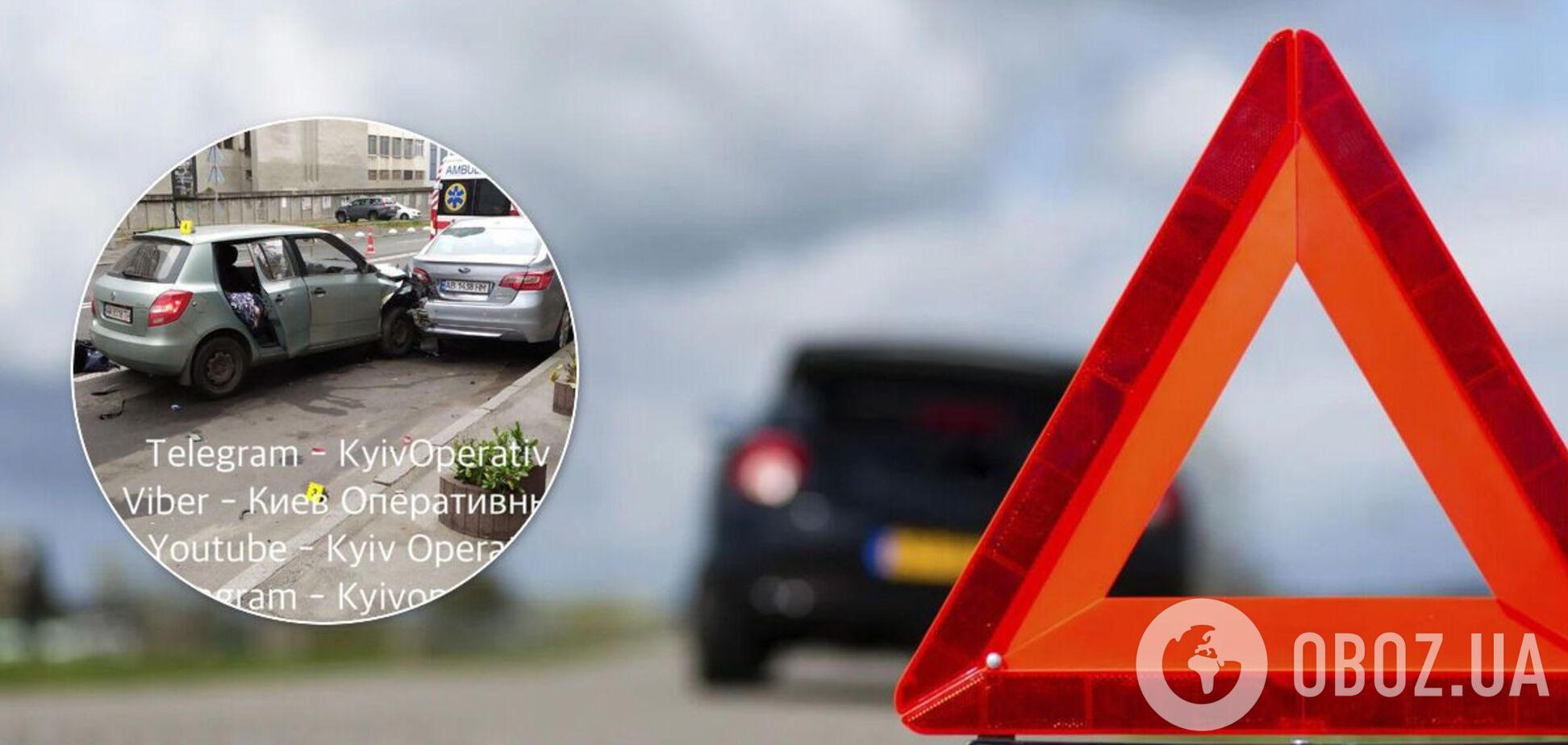 Предварительно, водитель такси заснул за рулем