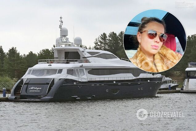 Светлана Кривоногих плавает на элитной яхте 'Альдога'