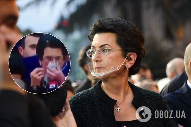 Бурджанадзе высморкалась в маску