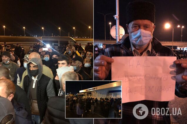 На Керченском мосту в Крыму незаконно задерживали крымских татар