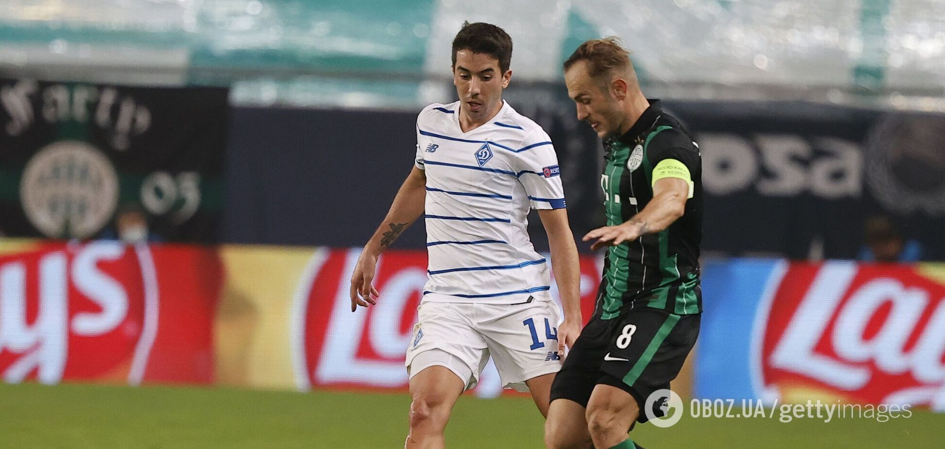 Карлос де Пена в матчі проти 'Ференцвароша'