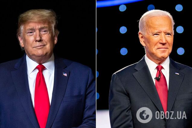 Появились первые итоги голосования за Дональда Трампа и Джо Байдена